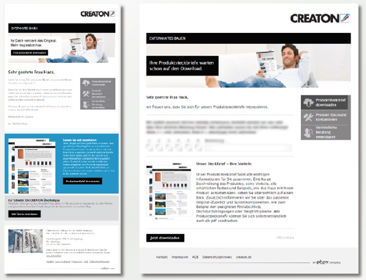 Creaton setzt auf Leadmanagement und E-Mail-Marketing